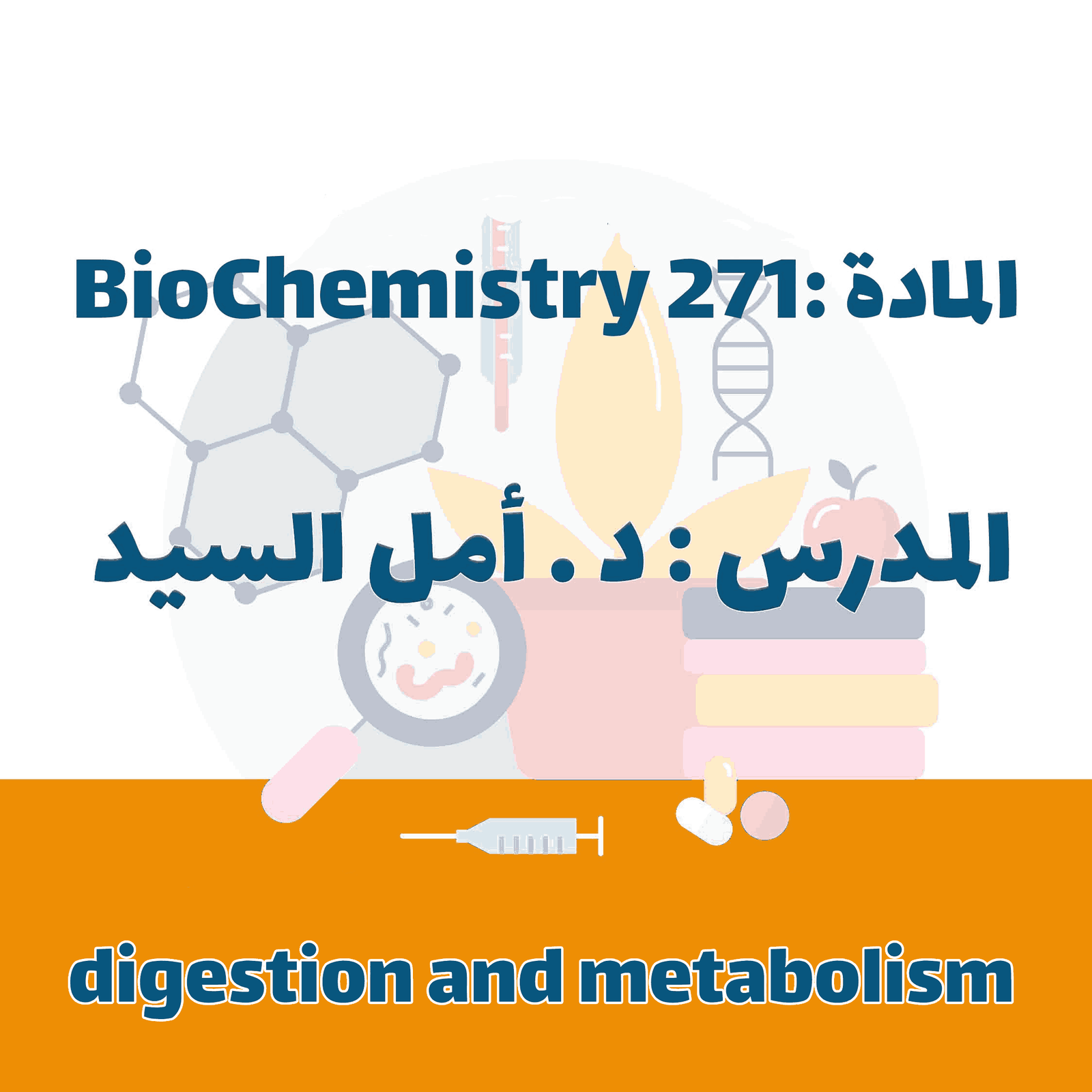 Biochemistry 271- digestion and metabolism