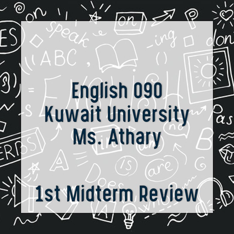 First Midterm Review