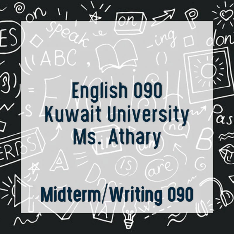 Midterm/Writing 090