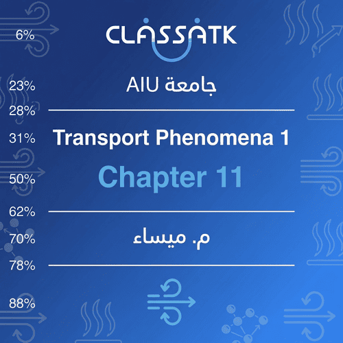 م. ميساء - Transport Phenomina 1 - Chapter 11