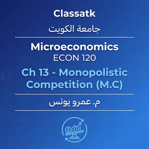 Ch 13 - Monopolistic Competition