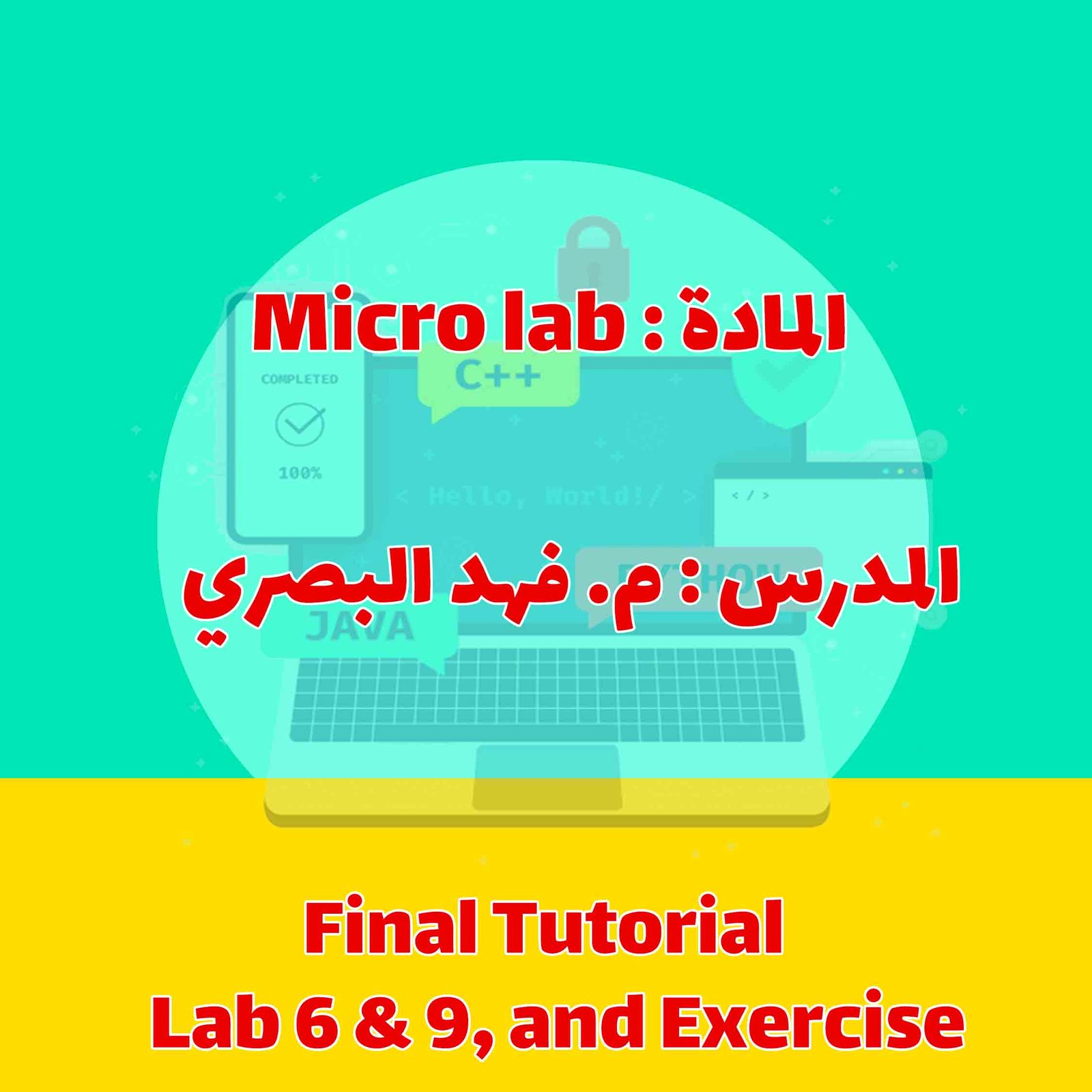 Micro Lab - Final Tutorial - Lab 6 & 9, and Exerci